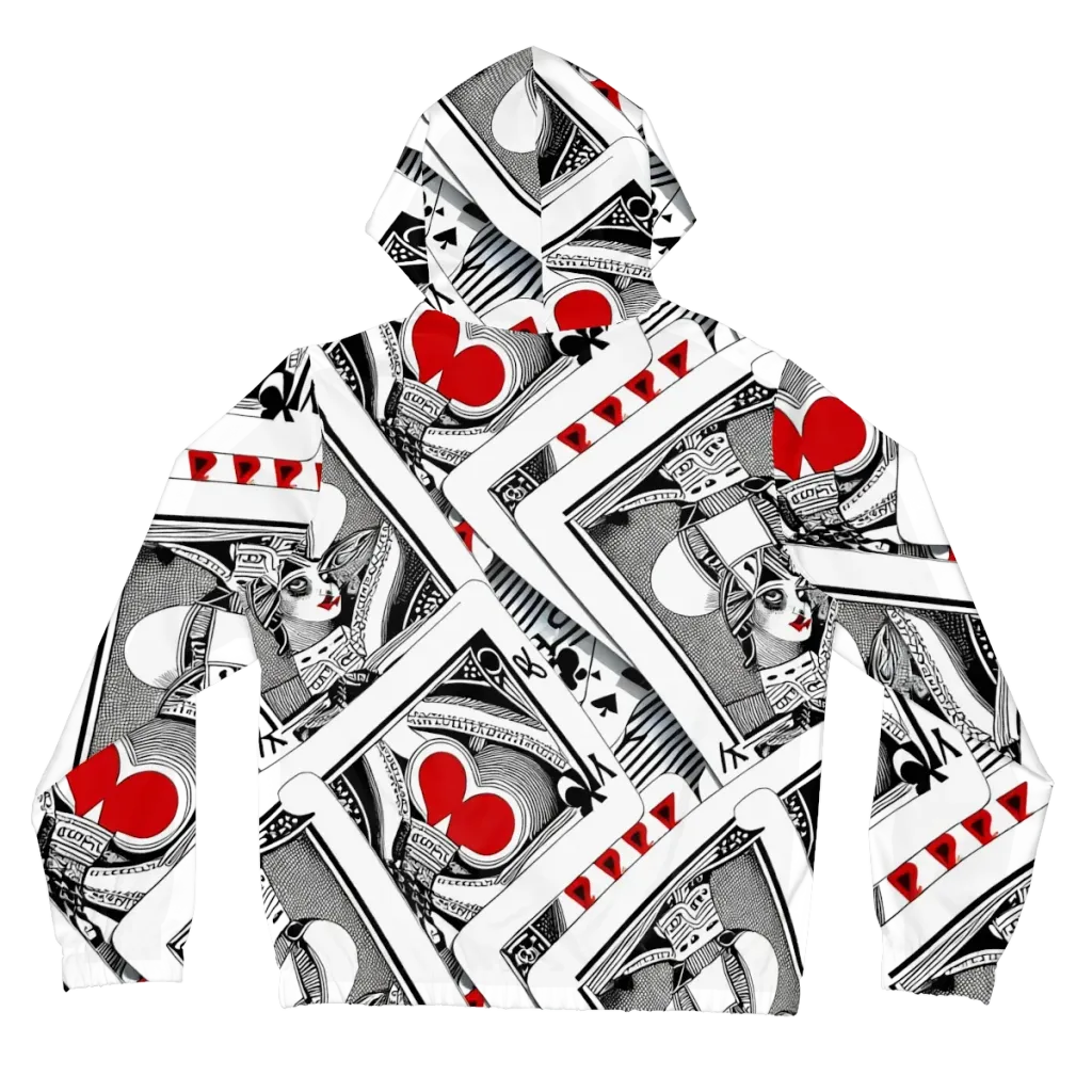 Fashion Print, By Carl Rahl on Women's Full-Zip Hoodie — Back