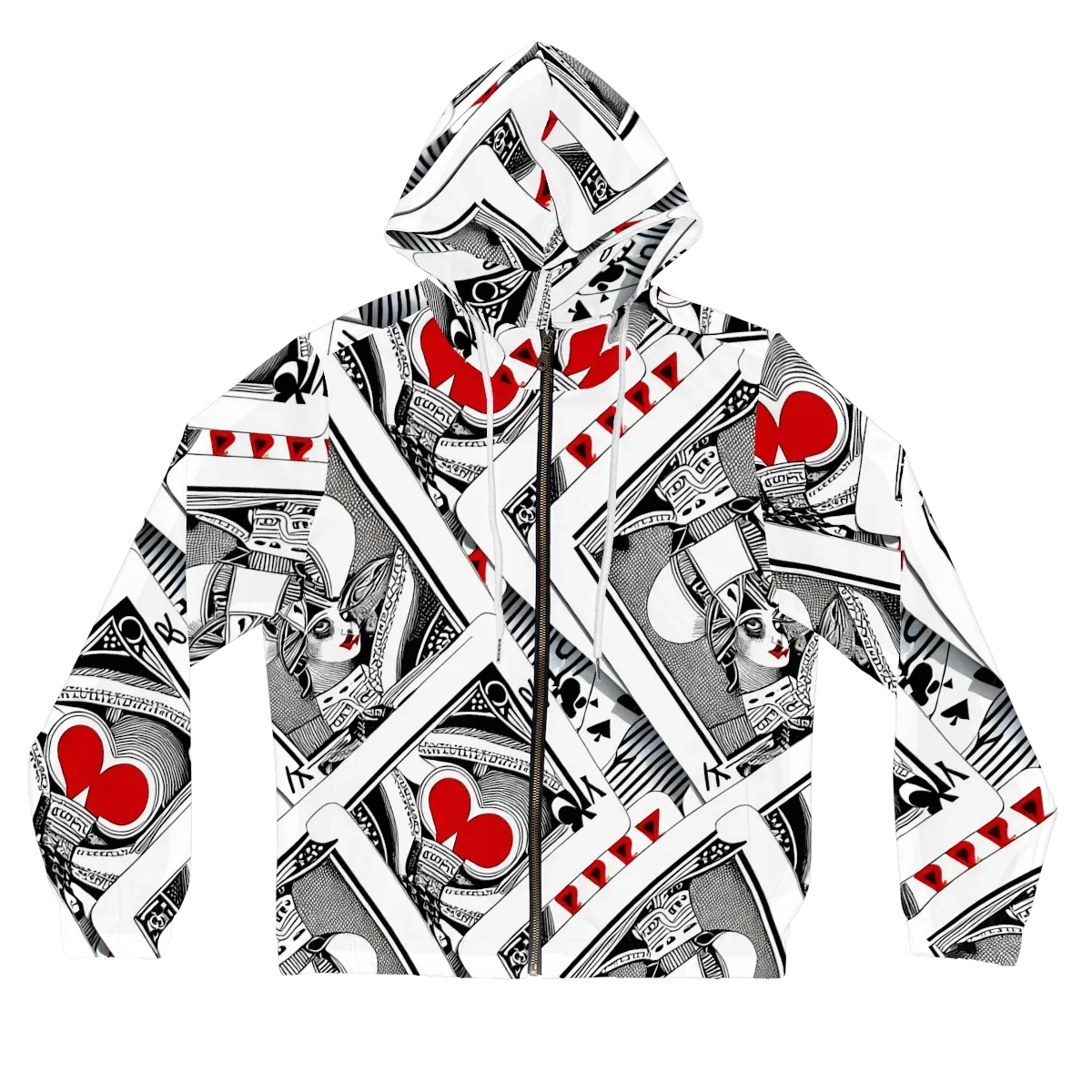 Fashion Print, By Carl Rahl on Women's Full-Zip Hoodie — Front