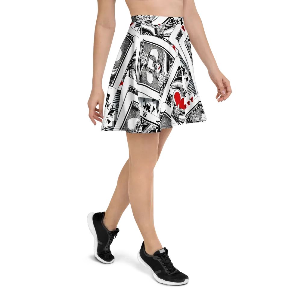 Fashion Print, By Carl Rahl on Skater Skirt — Right