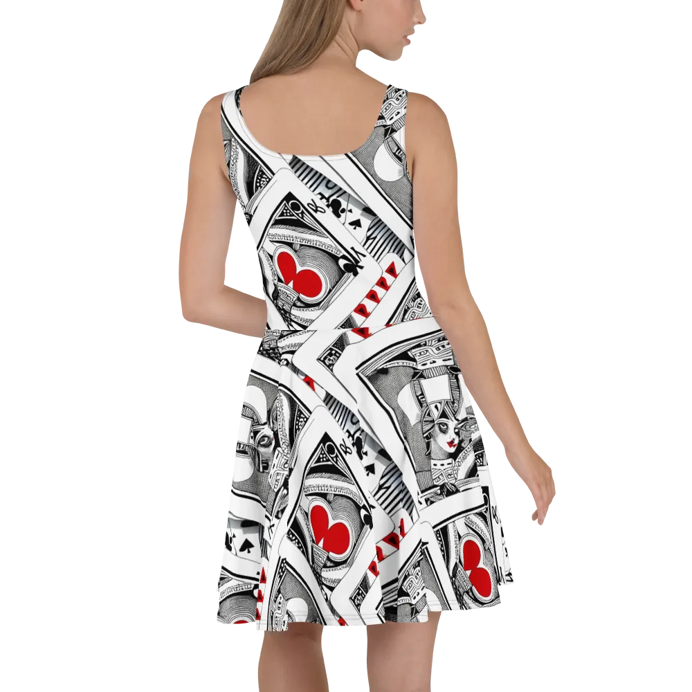 Fashion Print, By Carl Rahl on Skater Dress — Back