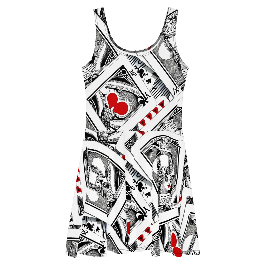 Fashion Print, By Carl Rahl on Skater Dress — Front