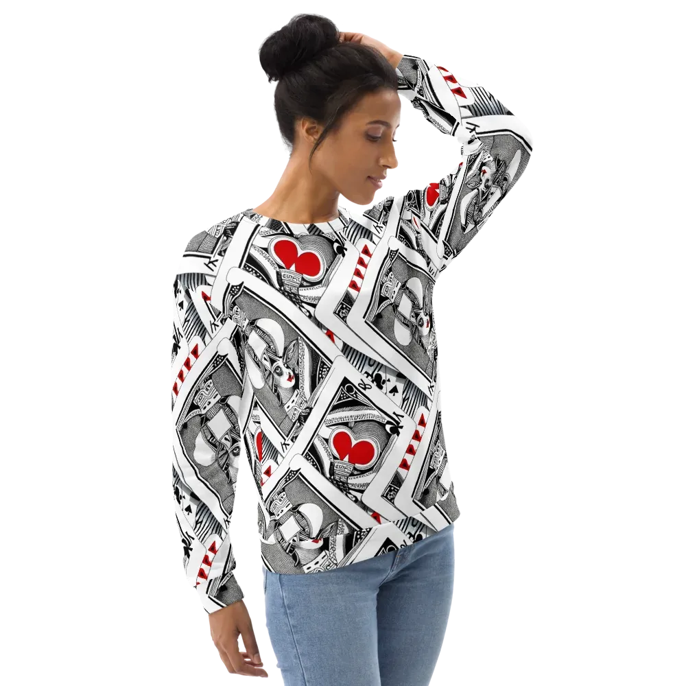 Fashion Print, By Carl Rahl on Sweatshirt — Right Front