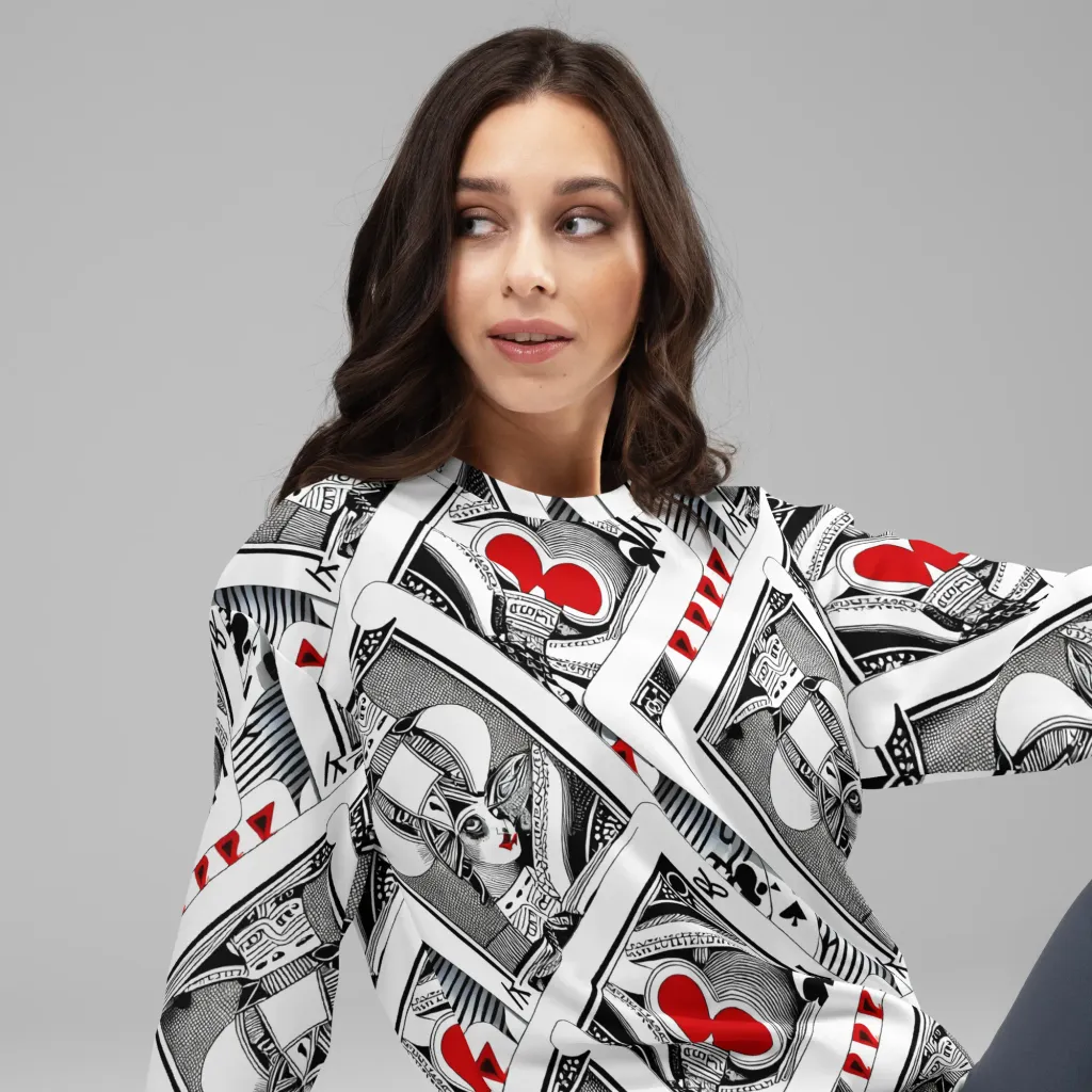 Fashion Print, By Carl Rahl on Sweatshirt — Right Front