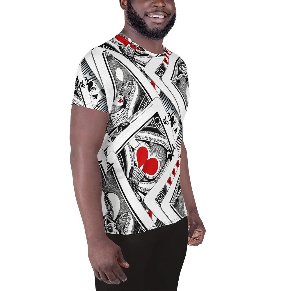 Fashion Print, By Carl Rahl on Men's Athletic T-Shirt — Right