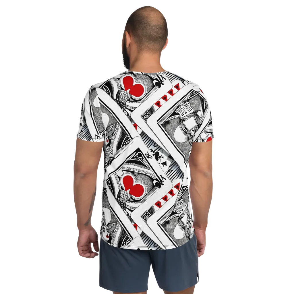 Fashion Print, By Carl Rahl on Men's Athletic T-Shirt — Back