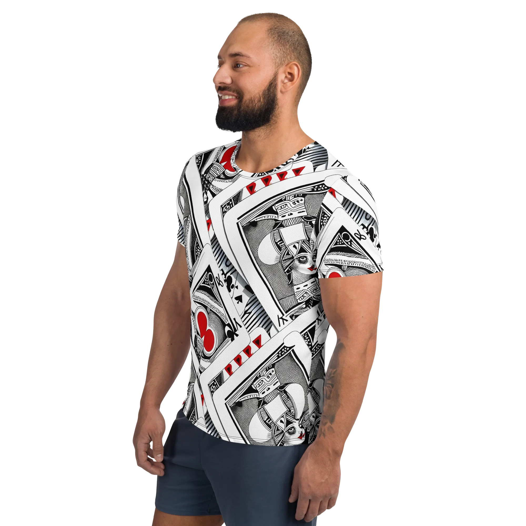Fashion Print, By Carl Rahl on Men's Athletic T-Shirt — Left