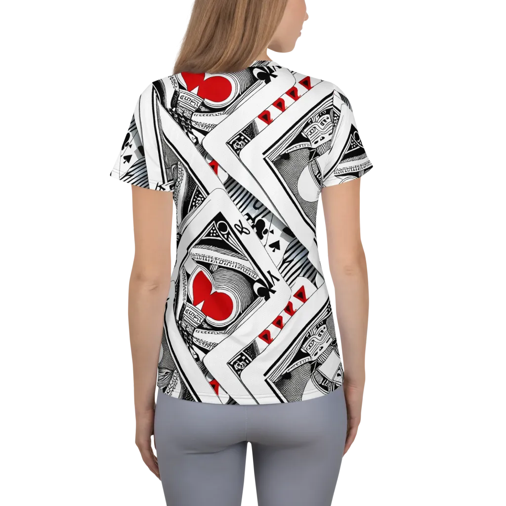 Fashion Print, By Carl Rahl on Women's Athletic T-Shirt — Back