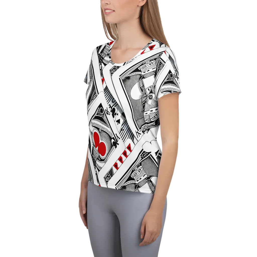 Fashion Print, By Carl Rahl on Women's Athletic T-Shirt — Left