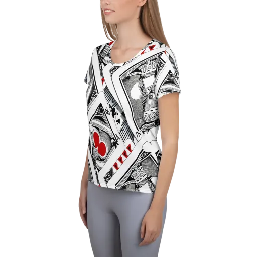 Fashion Print, By Carl Rahl on a Women's Athletic T-Shirt