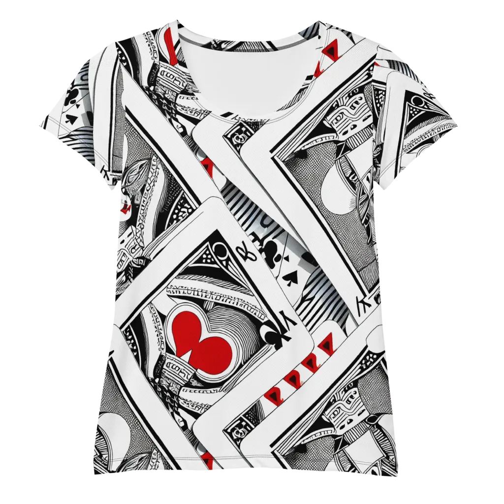 Fashion Print, By Carl Rahl on Women's Athletic T-Shirt — Front