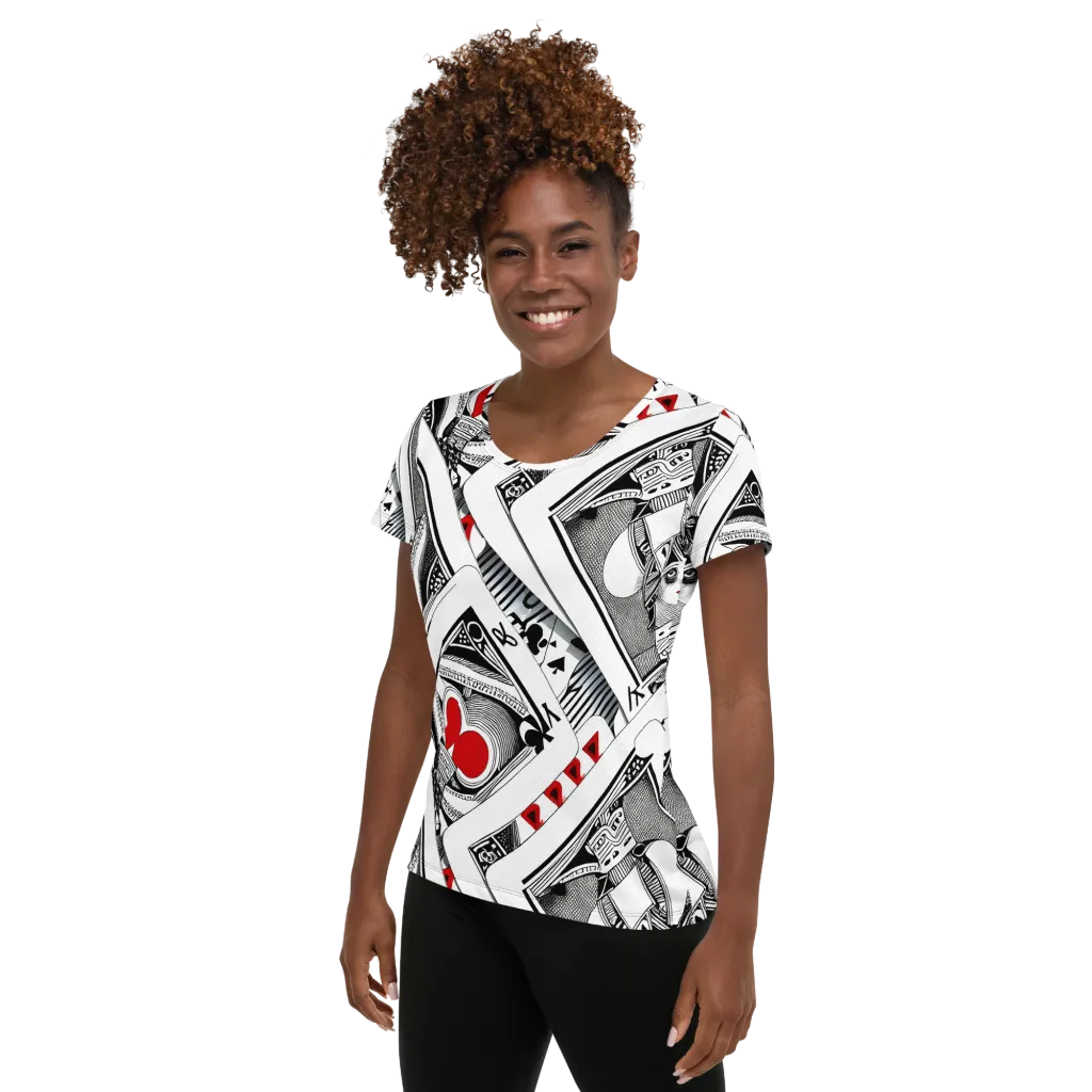 Fashion Print, By Carl Rahl on Women's Athletic T-Shirt — Left