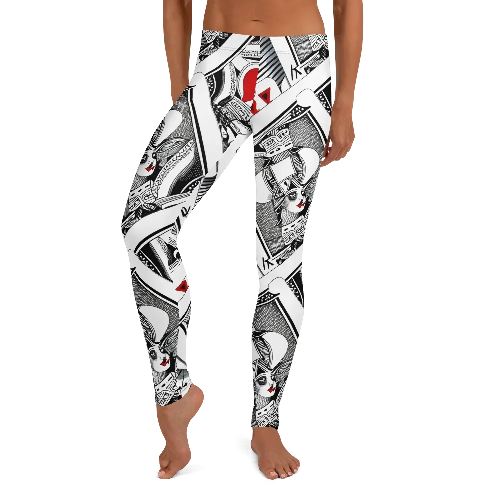 Fashion Print, By Carl Rahl on Leggings — Front