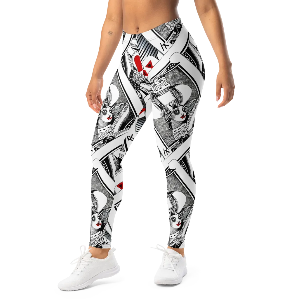 Fashion Print, By Carl Rahl on Leggings — Left Front