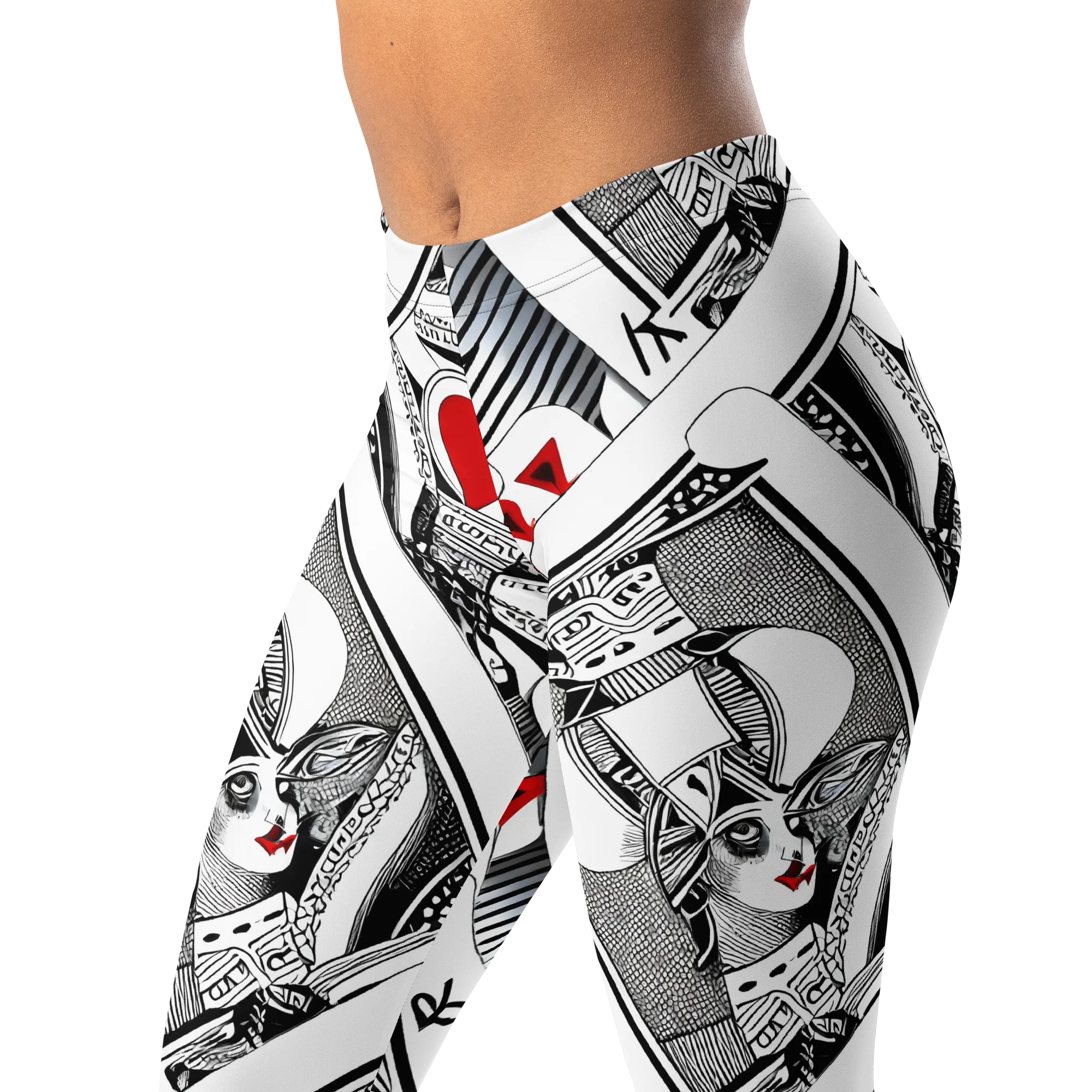 Fashion Print, By Carl Rahl on Leggings — Left Front