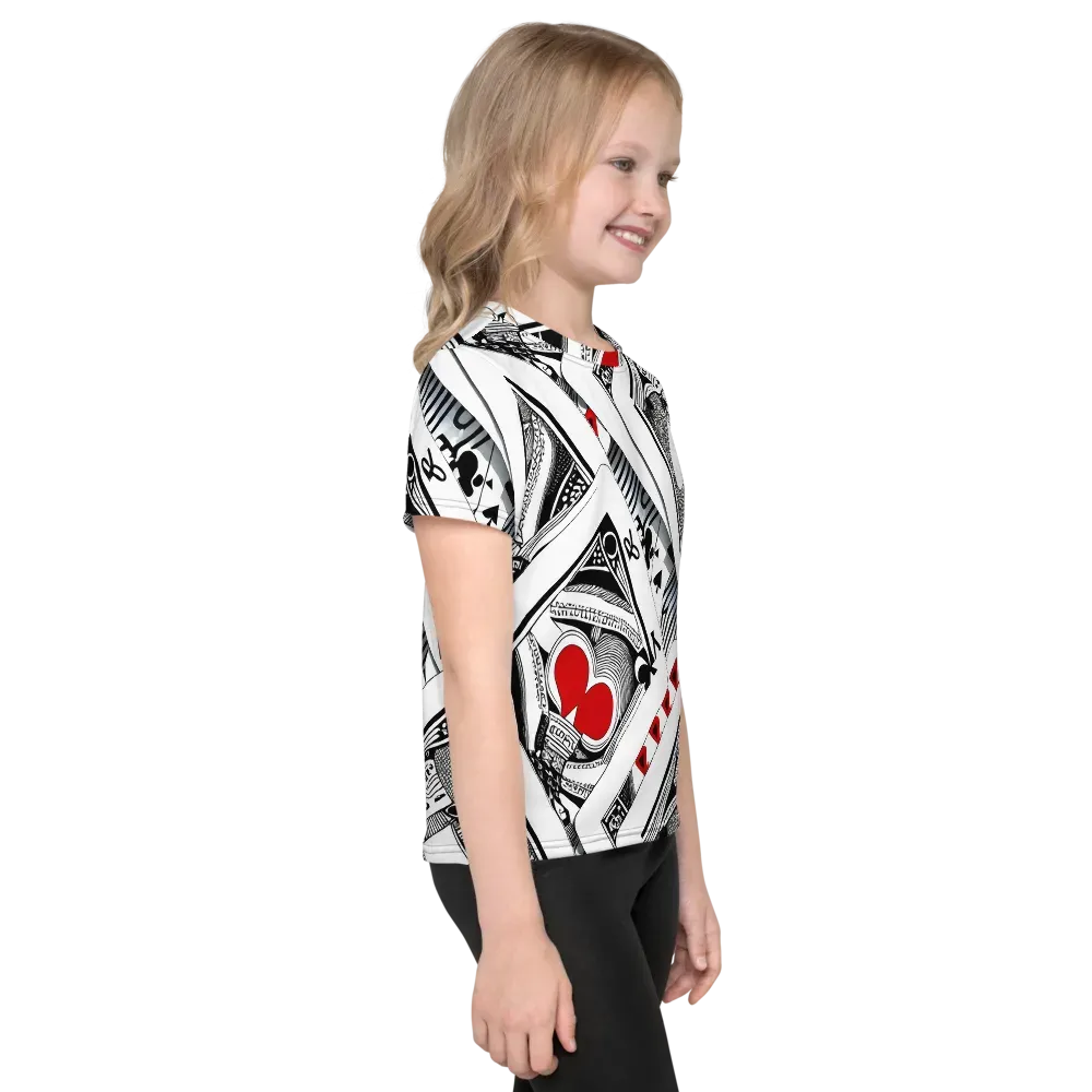 Fashion Print, By Carl Rahl on Kids Crew Neck T-Shirt — Right