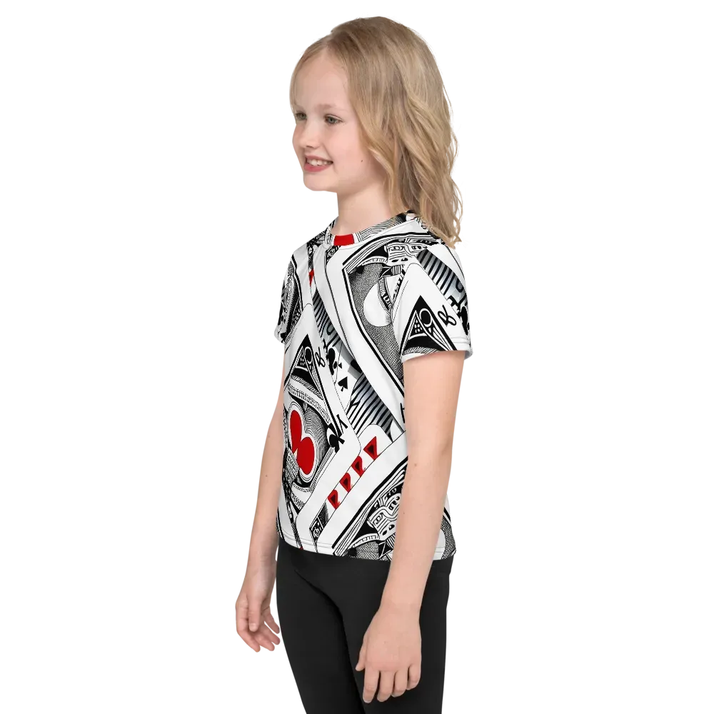 Fashion Print, By Carl Rahl on Kids Crew Neck T-Shirt — Left