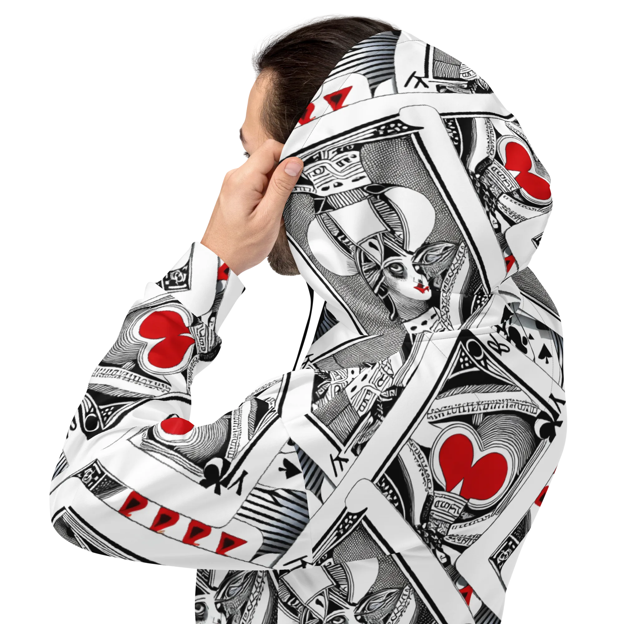 Fashion Print, By Carl Rahl on Hoodie — Back