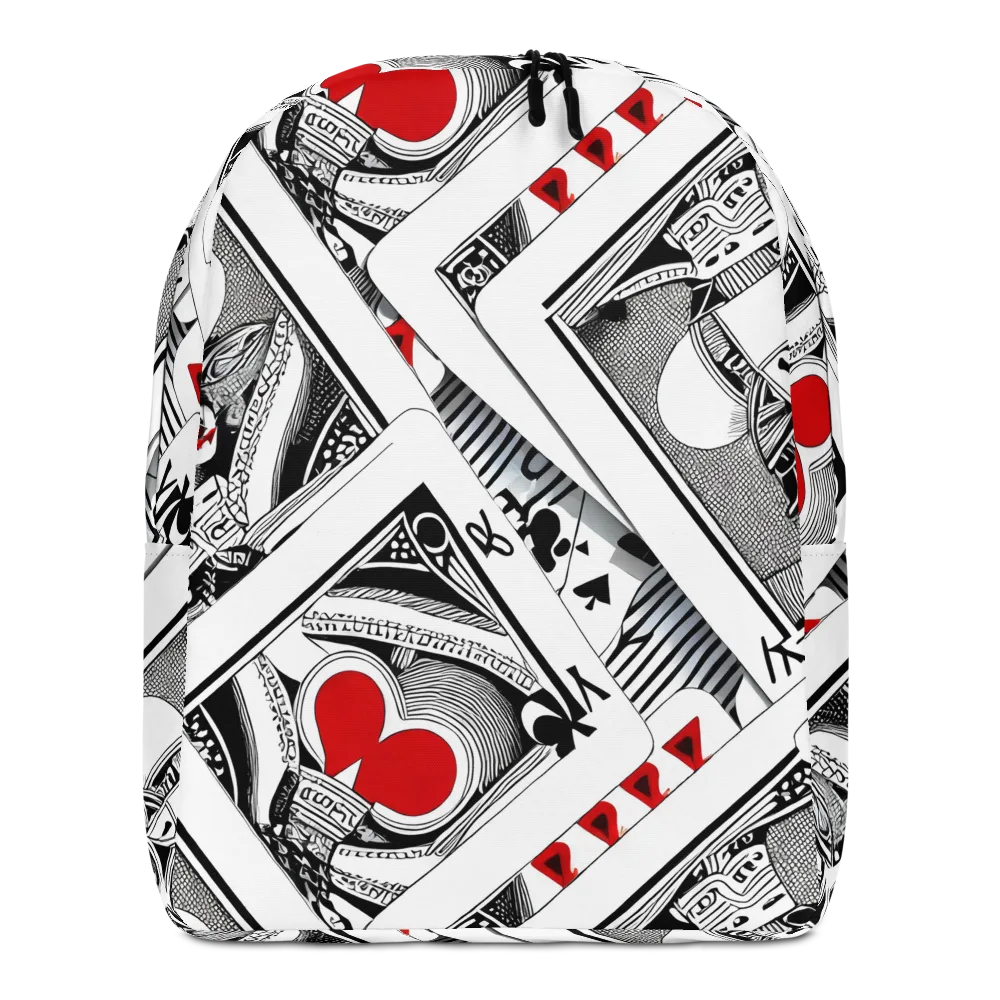 Fashion Print, By Carl Rahl on Minimalist Backpack — Front