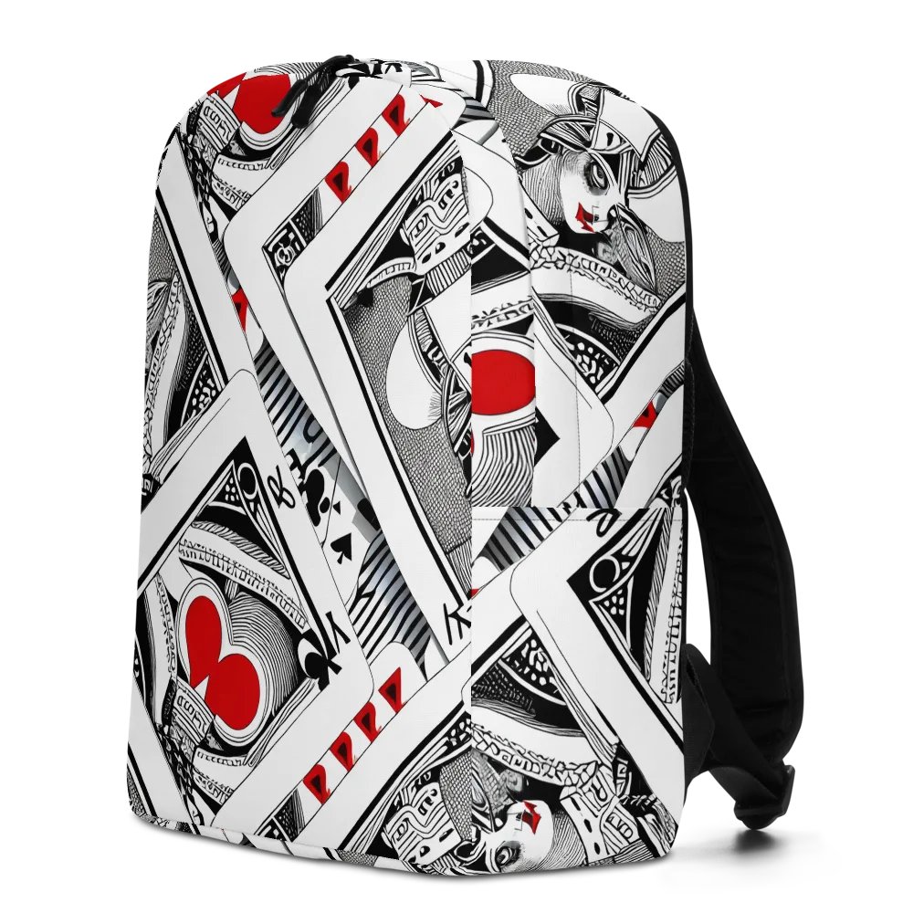 Fashion Print, By Carl Rahl on Minimalist Backpack — Left
