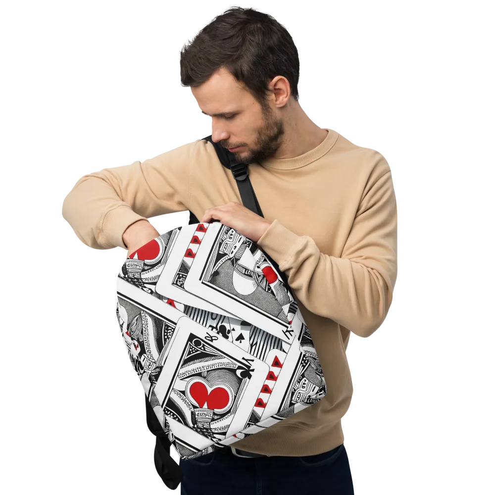 Fashion Print, By Carl Rahl on Minimalist Backpack — Front
