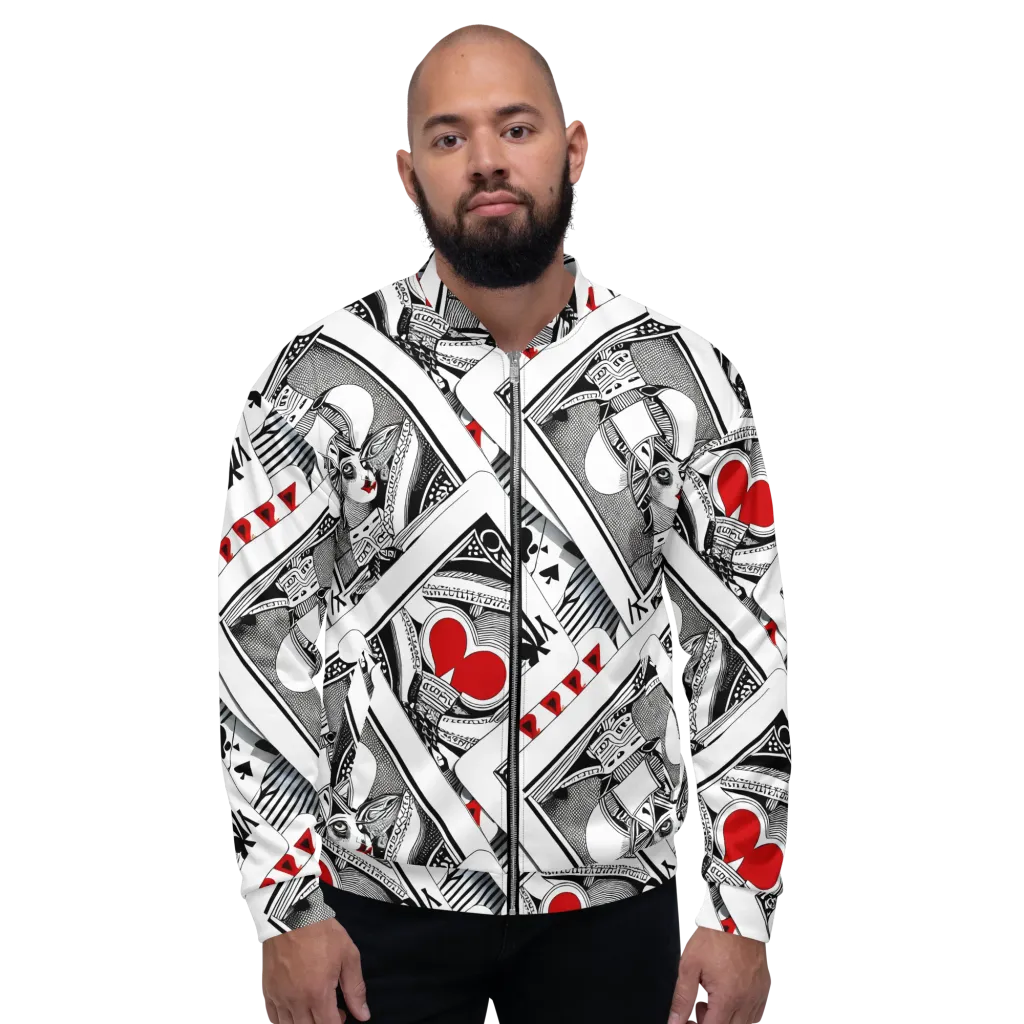 Fashion Print, By Carl Rahl on Bomber Jacket — Front