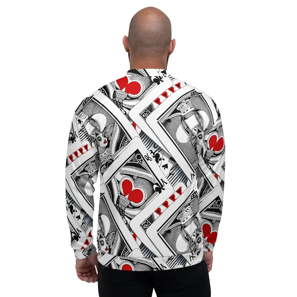 Fashion Print, By Carl Rahl on Bomber Jacket — Back