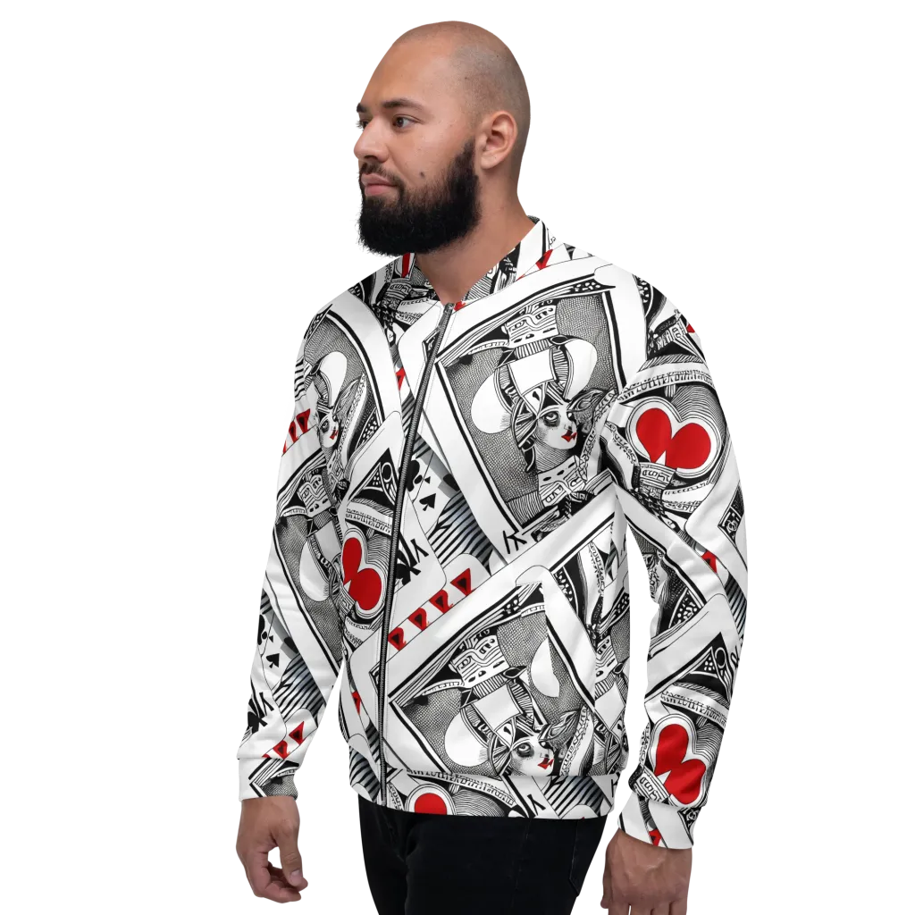 Fashion Print, By Carl Rahl on Bomber Jacket — Left