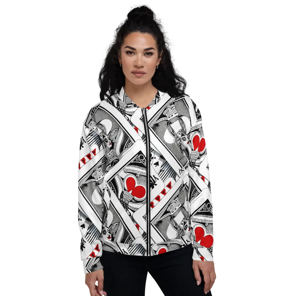 Fashion Print, By Carl Rahl on Bomber Jacket — Front