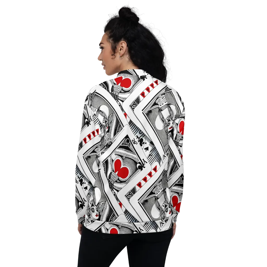 Fashion Print, By Carl Rahl on Bomber Jacket — Back