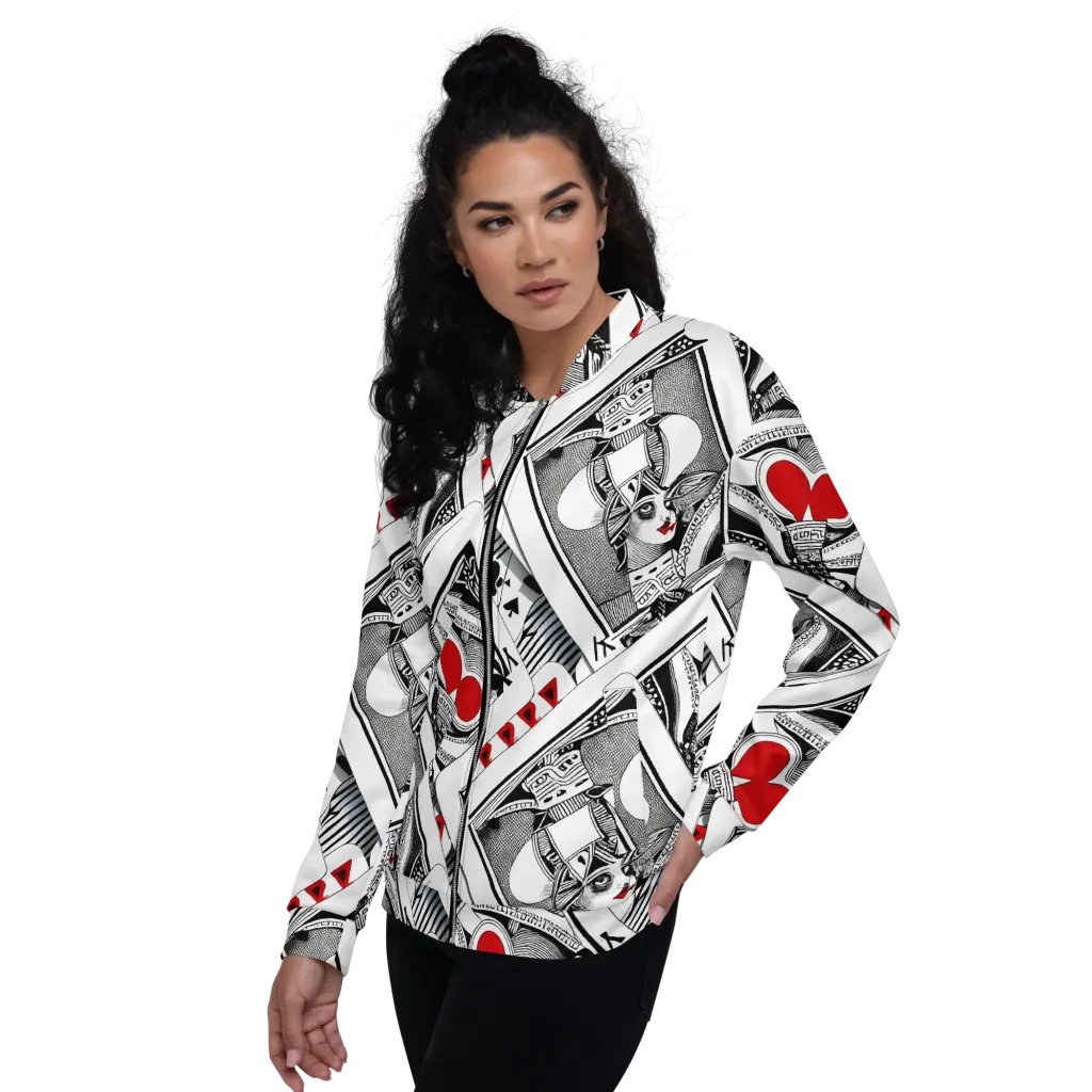 Fashion Print, By Carl Rahl on Bomber Jacket — Left