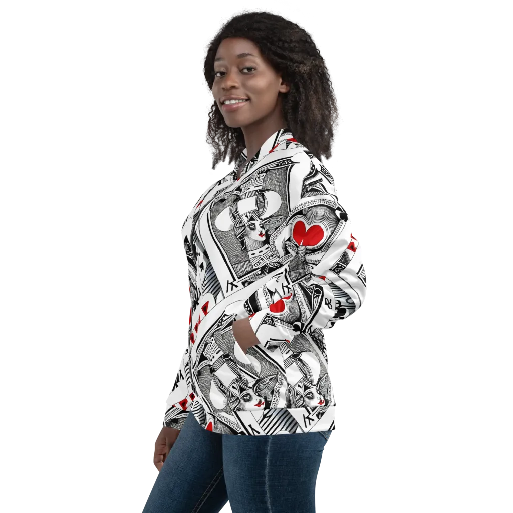 Fashion Print, By Carl Rahl on Bomber Jacket — Left