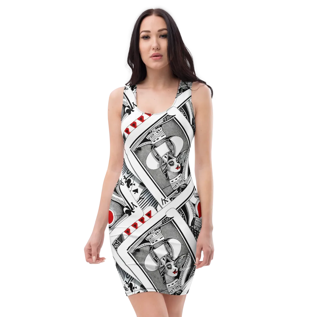 Fashion Print, By Carl Rahl on Bodycon Dress — Front