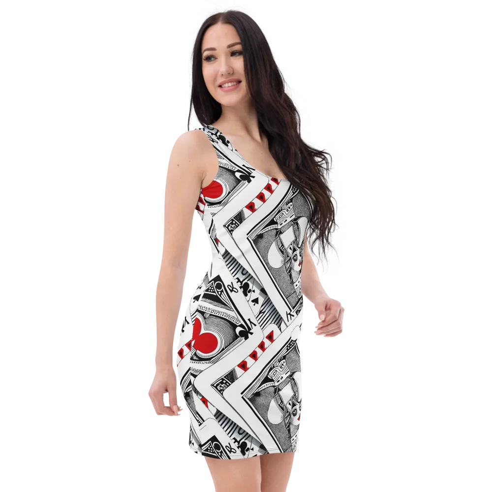 Fashion Print, By Carl Rahl on Bodycon Dress — Right Front
