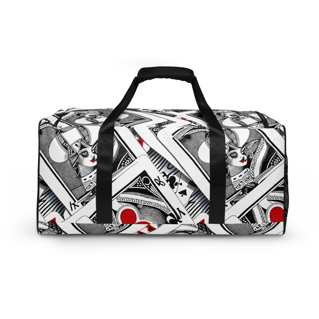 Fashion Print, By Carl Rahl on Duffle Bag — Back