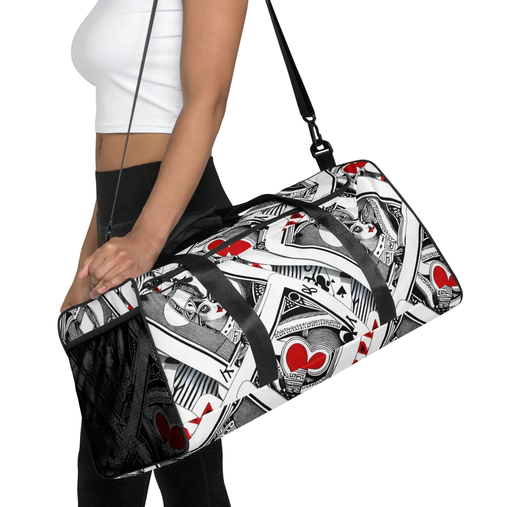 Fashion Print, By Carl Rahl on Duffle Bag — Front