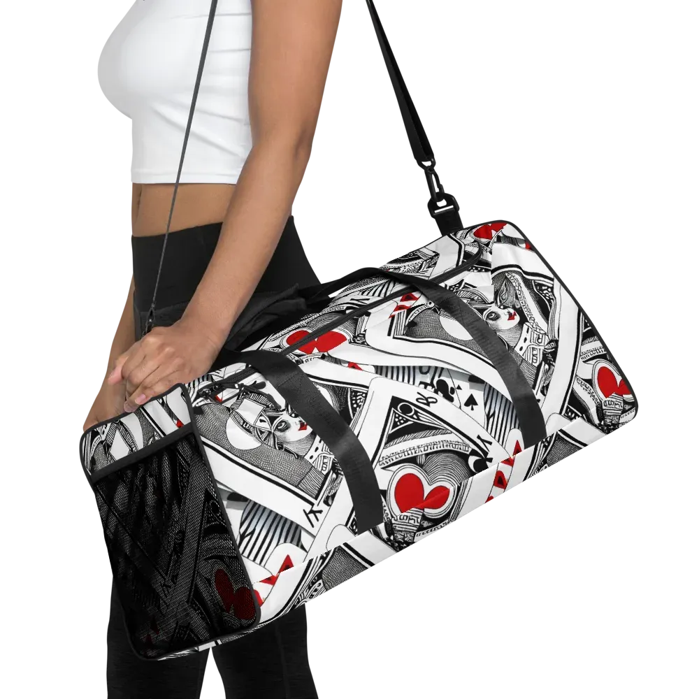 Fashion Print, By Carl Rahl on Duffle Bag — Front