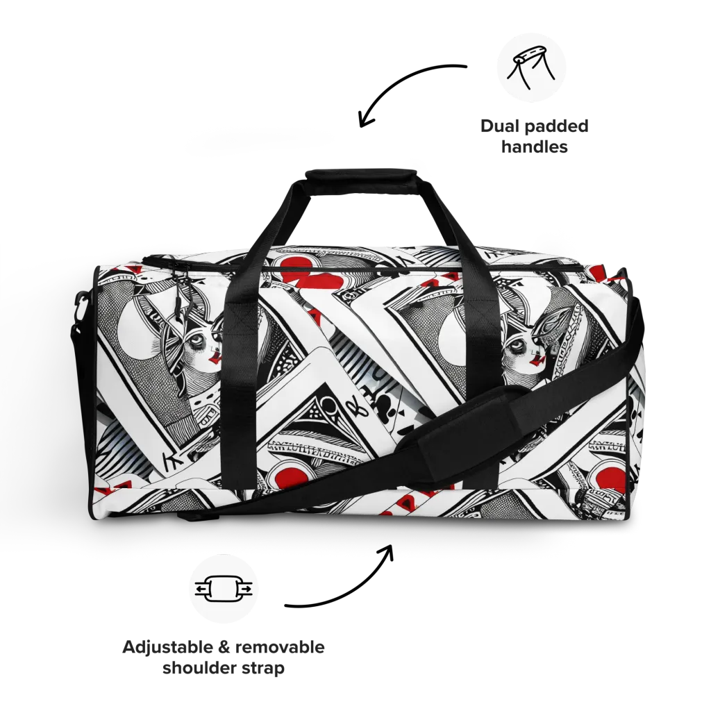 Fashion Print, By Carl Rahl on Duffle Bag — Front