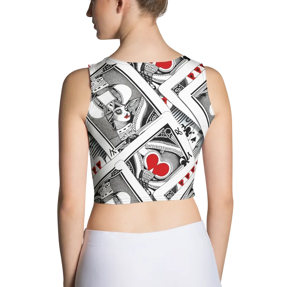 Fashion Print, By Carl Rahl on Crop Top — Back