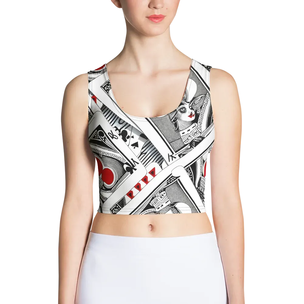 Fashion Print, By Carl Rahl on Crop Top — Front