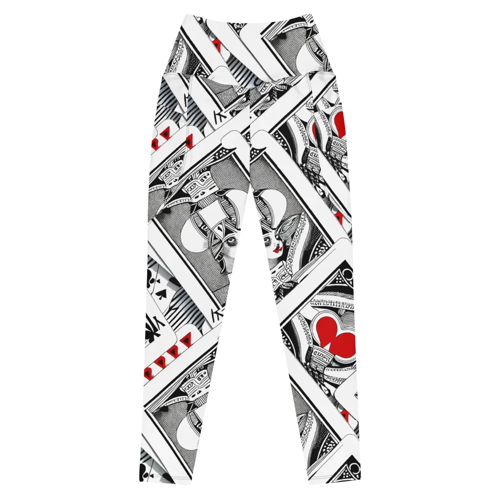 Fashion Print, By Carl Rahl on Leggings with Pockets — Front