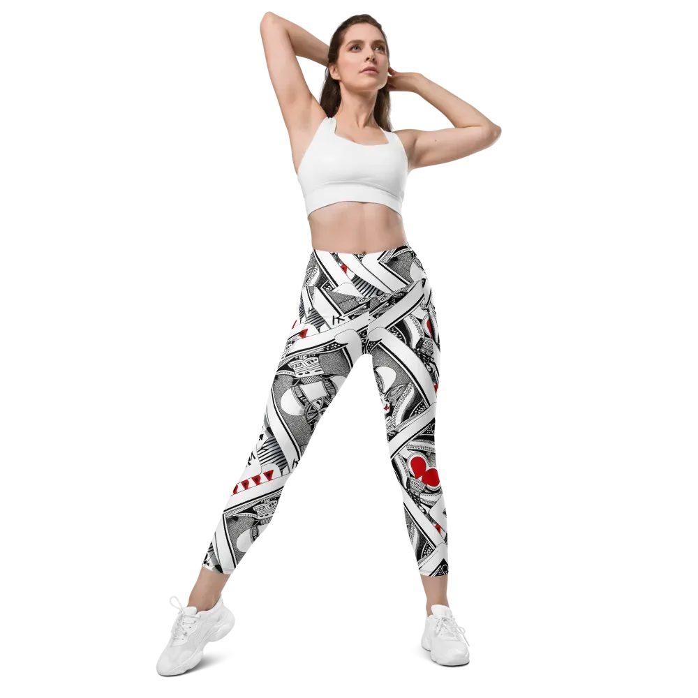 Fashion Print, By Carl Rahl on Leggings with Pockets — Front
