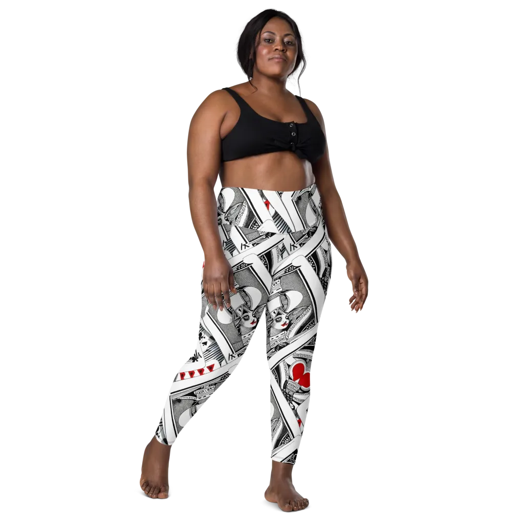 Fashion Print, By Carl Rahl on Leggings with Pockets — Front