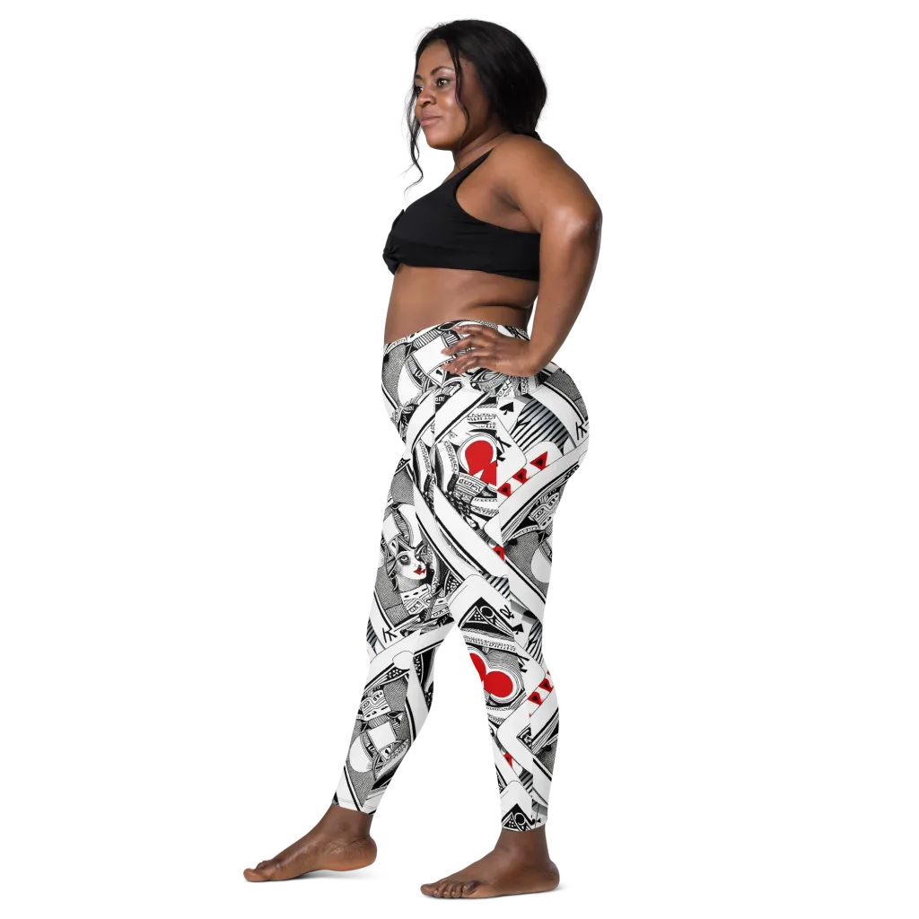 Fashion Print, By Carl Rahl on Leggings with Pockets — Left