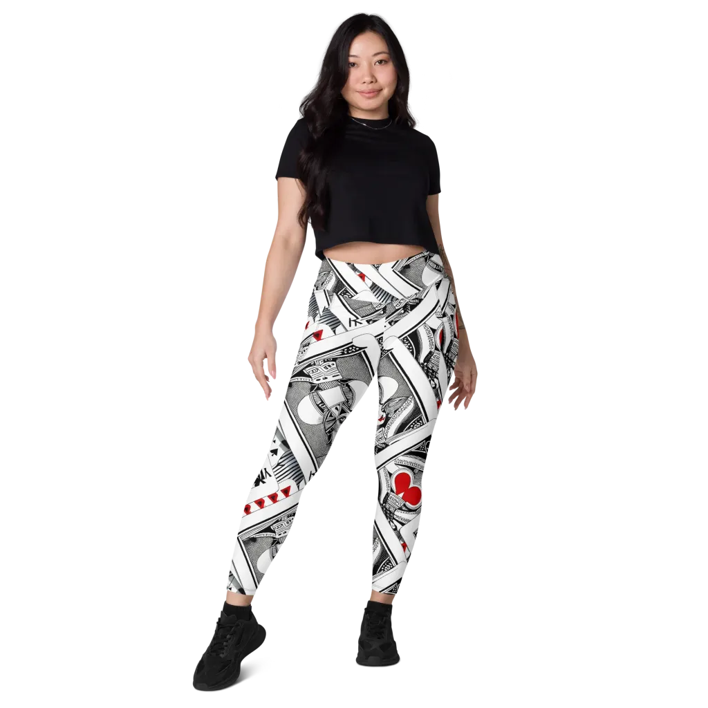 Fashion Print, By Carl Rahl on Leggings with Pockets — Front