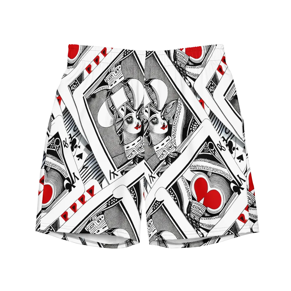 Fashion Print, By Carl Rahl on Swim Trunks — Front