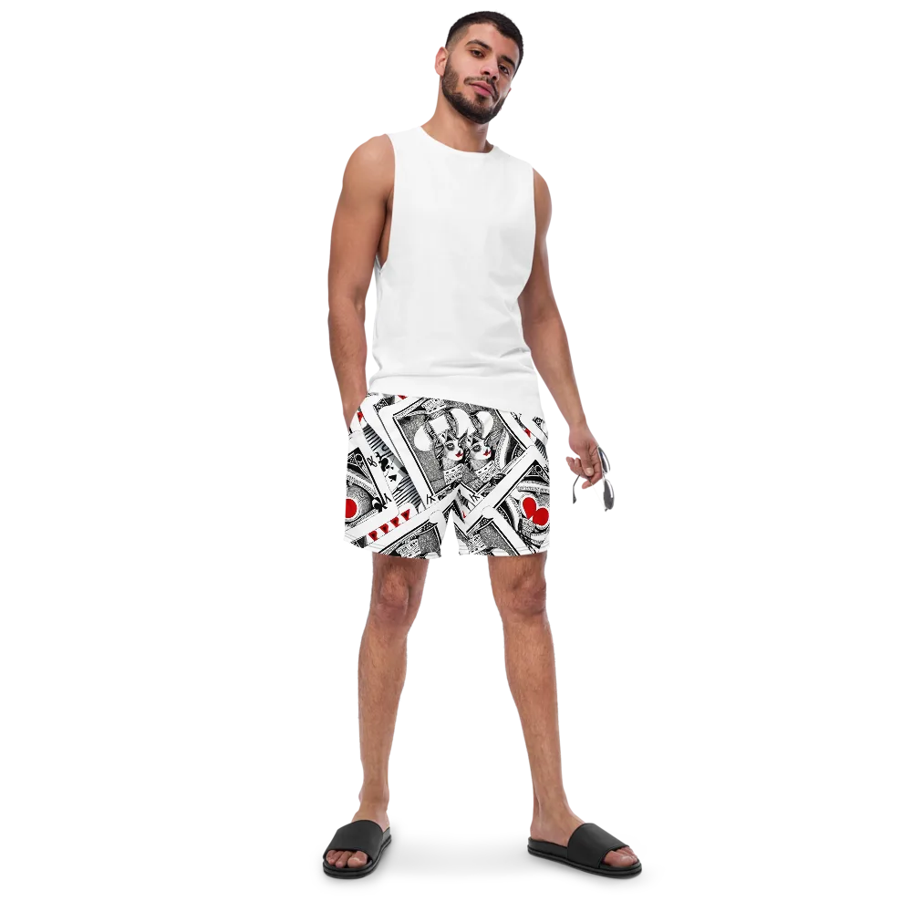 Fashion Print, By Carl Rahl on Swim Trunks — Front