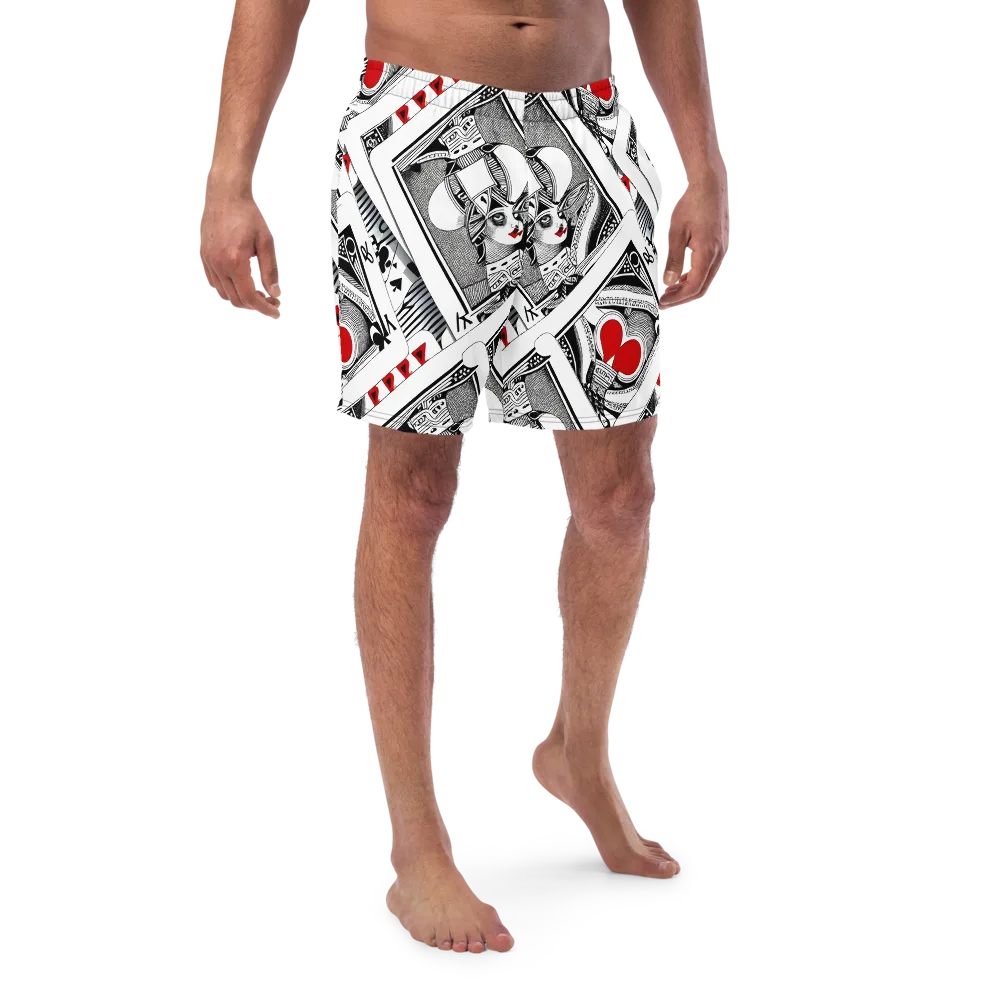 Fashion Print, By Carl Rahl on Swim Trunks — Front