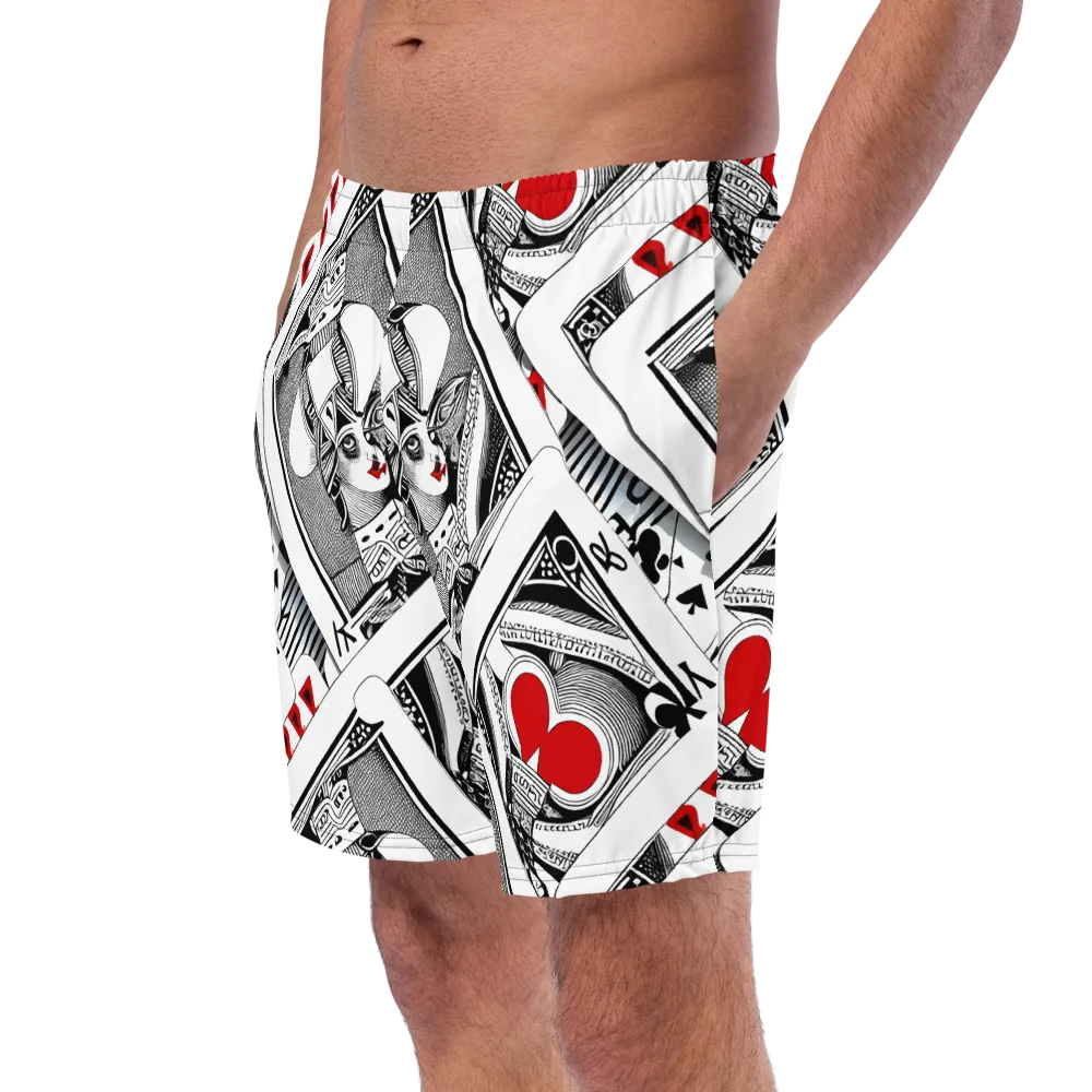 Fashion Print, By Carl Rahl on Swim Trunks — Left Front