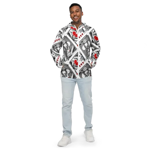 Fashion Print, By Carl Rahl on a Men's Windbreaker