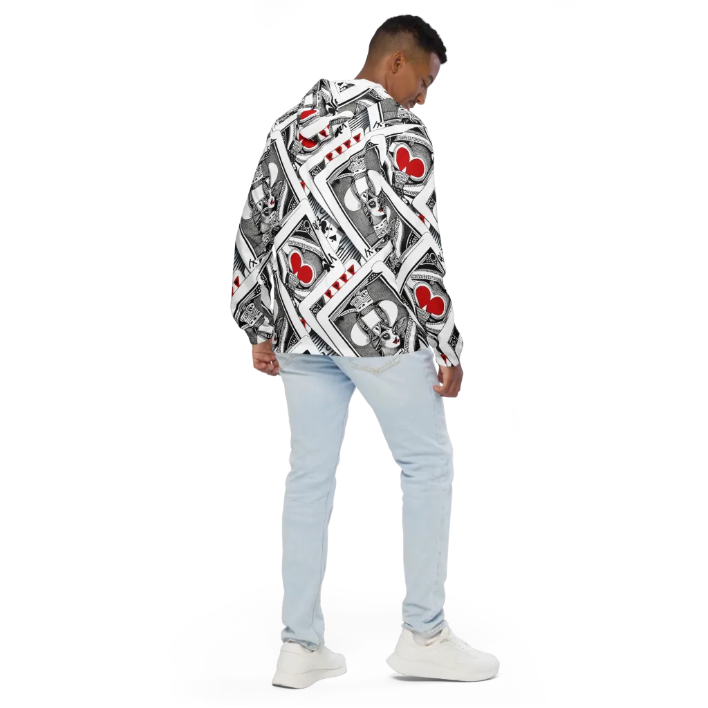 Fashion Print, By Carl Rahl on Men's Windbreaker — Back